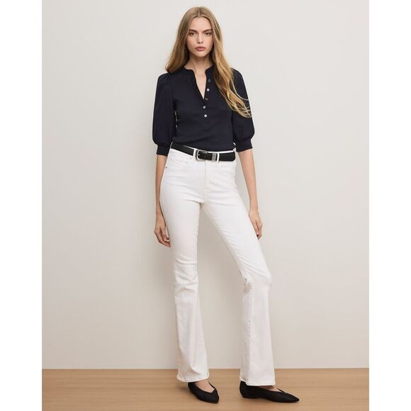 Veronica Beard Denim - Veronica Beard Beverly High-Rise Skinny Flare Jeans​ Size 32 $248